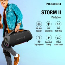 Nowgo Storm 2 160W Rgb Super Bass Tws Party Speaker Taşınabilir Kablosuz Bluetooth Hoparlör