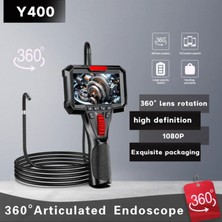 360° Oynar Başlı 6mm Lens Çapı 1 metre Yarı Sert Kablo Endoskop Yılan Kamera 