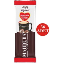 Mahbuba 3ü1 Arada Sütlü Köpüklü 36X10 gr Mini Küçük Boy Ikramlık Otobüs Hazır Kahve Poşet