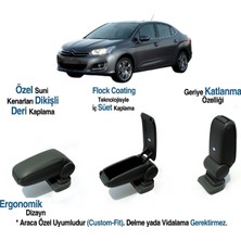 Cıröen C4/ C-Quatre  Araca Özel Kol Dayama Kolçak Vidasız 2009 2010 2011 2012
