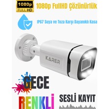 Exitcam 4'lü Ses Kayıtlı Ahd Kamera Seti 1080P Fullhd Gece Renkli + Dvr + 320GB HDD + Kablo