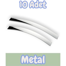 Eko Şahin Yay Alüminyum Metal Lüks Modern Mobilya Çekmece Mutfak Dolabı Kulpu Krom (10 Adet)