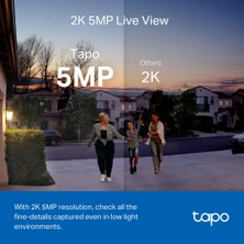 TP-LINK Tapo D230S1, 2K 5MP Tapo Akıllı Görüntülü Renkli Gece Görüş Destekli Kapı Zili, Pille çalışır, İki Yönlü Konuşma, IP64, Bulut/Yerel Depolama, Alexa ve Google Home ile Çalışır, Kolay Kurulum