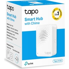 TP-Link Tapo H100 | Akıllı Hub | 64 Cihaz | 19 Zil Sesi | Kablolamasız | Düğme ve Sensör Kontrol | Tapo Ekosistem Hub