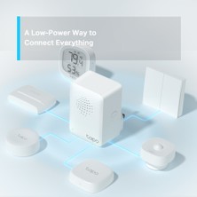 TP-Link Tapo H100 | Akıllı Hub | 64 Cihaz | 19 Zil Sesi | Kablolamasız | Düğme ve Sensör Kontrol | Tapo Ekosistem Hub