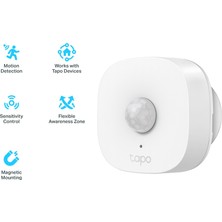 TP-Link Tapo T100 | Akıllı Hareket Sensörü | Hassasiyet Kontrolü | Pil Dahil | Kolay Kurulum | Alexa ile Çalışır | Diğer Tapo Ürünleri ile Aksiyon Tetikleme | Tapo Hub Gereklidir Ayrıca Satılır