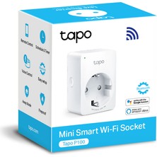 TP-Link Tapo P100 | Akıllı Mini Wi-Fi Priz | Uzaktan Kontrol | Alexa ve Google Home Uyumlu | Cihaz Paylaşımı | Zamanlama Özelliği | Kolay Kurulum | Hub Gerektirmez