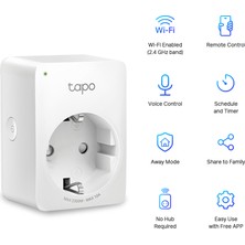 TP-Link Tapo P100 | Akıllı Mini Wi-Fi Priz | Uzaktan Kontrol | Alexa ve Google Home Uyumlu | Cihaz Paylaşımı | Zamanlama Özelliği | Kolay Kurulum | Hub Gerektirmez