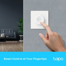 TP-Link Tapo S200D | Akıllı Işık Düğmesi | Kablo Gerektirmez | Pil Dahil | Gerçek Zamanlı Bildirimler | Kolay Kurulum | Tapo Hub Gerektirir | Uzaktan Kontrol ve Tapo Cihazlarıyla Entegre Çalışma