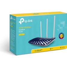 TP-Link Archer C20 | Dual-Band Wi-Fi 5 Router | AC750 Mbps | Kablosuz Access Point | Menzil Genişletici | Router