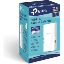TP-Link RE600X | Wi-Fi 6 Menzil Genişletici | AX1800 Mbps | Access Point Modu | 1 Gigabit Port | Dual Band | EasyMesh Destekli | Kolay Kurulum | Tüm Modem ve Router Modelleri ile Uyumludur