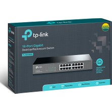 TP-LINK TL-SG1016D 16-Port 10/100/1000Mbps Tak ve Kullan % 40 Enerji Tasarruflu Gigabit Switch