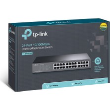 Tp-Link TL-SF1024D 24 Port 10-100 Mbps Switch Çelik Kasa Rack Mount