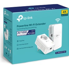 TP-Link TL-WPA7617 KIT | Powerline Adaptör | AV1000 & AC1200 Mbps Hız | Kolay Kurulum | Gigabit Port | Stabil Bağlantı; Tak ve Çalıştır