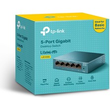 Tp-Link LS105G 5 Port 10-100-1000 Mbps Switch Metal Kasa