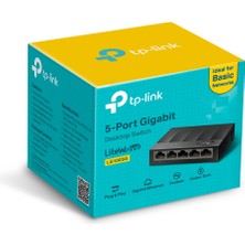TP-LINK LS1005G 5 port 10-100-1000 Mbps Switch Plastik Kasa
