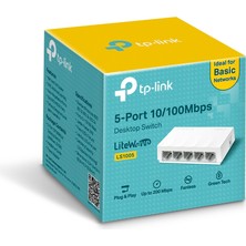 TP-LINK LS1005 5 Port 10-100 Mbps Switch Plastik Kasa
