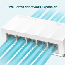 TP-LINK LS1005 5 Port 10-100 Mbps Switch Plastik Kasa