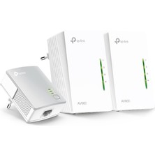 TP-Link TL-WPA4220 TKIT | Powerline Adaptör Seti | AV600 + N300 Mbps | Ethernet Port | Stabil Bağlantı | Kolay Kurulum | Tak ve Çalıştır | Tüm Modem ve Router Modelleri ile Uyumludur
