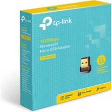 TP-Link TL-WN725N | Kablosuz N Nano USB Adaptör | 150 Mbps | Mini Tasarım | Gelişmiş Güvenlik | Windows | Mac & Linux Uyumlu