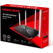 Mercusys AC12 | AC1200 Mbps Dual-Band Wi-Fi 5 Router | MU-MIMO | Beamforming | All-in-One Modları: Router | Access Point | Range Extender | WPA3 | Kolay Kurulum | Mobil Uygulama