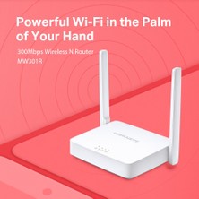 Mercusys MW301R | 300 Mbps Kablosuz N Router | 2x 5dBi Antenler | Ebeveyn Denetimleri | Kolay Kurulum | Mobil Uygulama Destekli