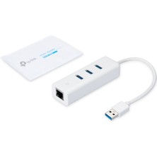 TP-Link UE330 | USB 3.0 Hub & Gigabit Ethernet Adaptör | 3x USB 3.0 Portu | 1000 Mbps Ağ Bağlantısı | Tak ve Çalıştır | Kompakt Tasarım | Gelişmiş Stabilite & Uyumluluk