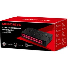 Mercusys MS108G 8-Port 10/100/1000Mbps Masaüstü Switch