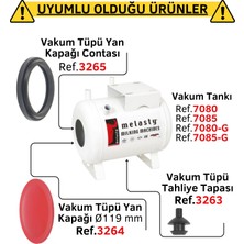 Melasty Süt Sağma Makinesi 15 Litre Yağlı Tip Vakum Tankı (Universal Model) (Galvaniz Kaplı)