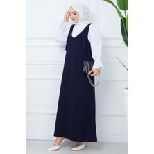 Nehir Örme Jile Elbise Lacivert HM2389