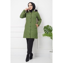 Önü Çıtçıtlı Bondit Mont Haki HM2090