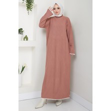 Ispanyol Kol Triko Elbise Gül Kurusu HM2523