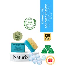 Naturix Doğal Kabak Lifli  Sabun Kırışıklı K Önleyici Canlandırıcı  Collagen Soap