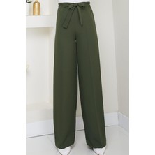 Bağlamalı Pantolon Haki HM2782