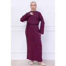 Yandan Bağlamalı Ayrobin Etekli Takım Mürdüm HM2738