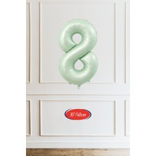 8 Yaş Yeşil Rakam Balon 16 Inç 40CM
