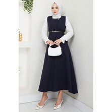 Yelekli Etekli Ikili Takım Lacivert HM2690