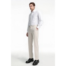 Velvarde Slim Chıno Pantolon Ekru