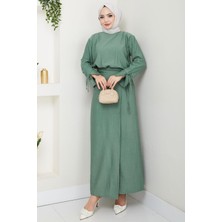 Bağcık Detaylı Etekli Takım Mint HM2724