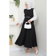 Yelekli Etekli Ikili Takım Siyah HM2690