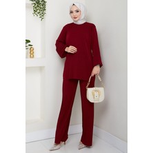 Sandy Ikili Takım Bordo HM2701