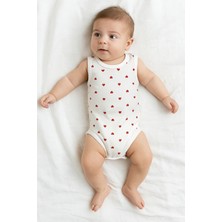 Kalp Baskılı Kolsuz Zıbın