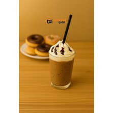 Siyah Jelatinli Frozen Pipet 24 cm - 100 Buzlu Latte Coffy Soğuk Kahve Milkshake Portakal Limonata