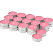 IKEA Blodbok Kokulu Tealight Mum Parlak Pembe 3,5 Saat 30 Adet Çilek