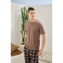 Erkek 2098 Erkek  O Yaka Pijama Takım