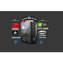 Msı Gaming Sıvı Soğutmalı Pc / Rtx 5060 - Ryzen 7 5800X / 16GB / 1tb / Wıfı / Windows 11 Pro