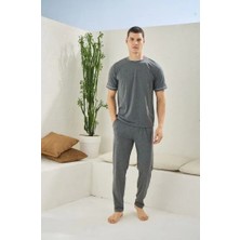 Erkek 2092 Erkek  O Yaka Pijama Takım
