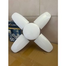 Suled   Pervane LED Ampül 60W 6000 Lümen Süper Güçlü E27 Lamba A++ Beyaz Işık 4+1