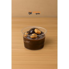Plastik Bodega Plastik Tatlı Kabı 250 cc -20 Adet Tatlı Magnolia Profiterol Tiramisu Trileçe