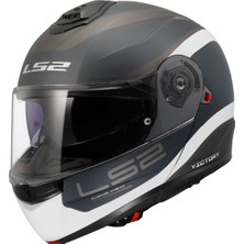 Ls2 Strobe 2 Vıctory Mat Gri-Mavi-Kum Kask